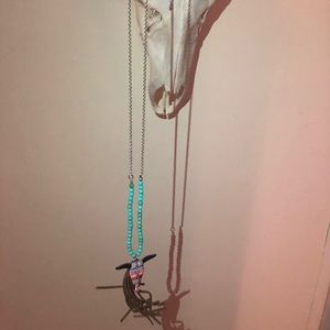 Steer head necklace
